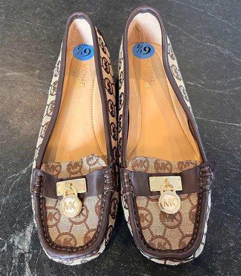 michael kors hamilton moc loafers|michael kors leather flats.